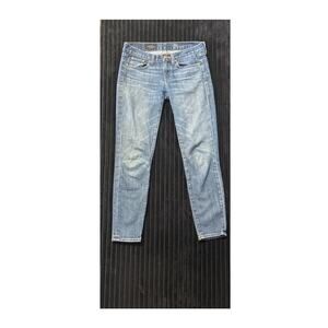 J.Crew Toothpick Ankle Jeans Size 26 Medium Wash Non-Stretch Denim